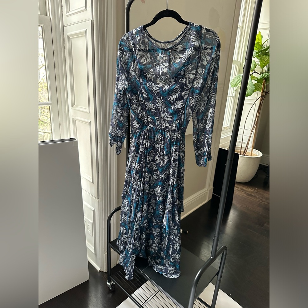Rebecca Taylor blue floral dress